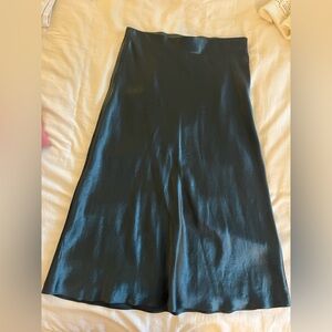 Aritzia Babaton satin midi skirt size 8